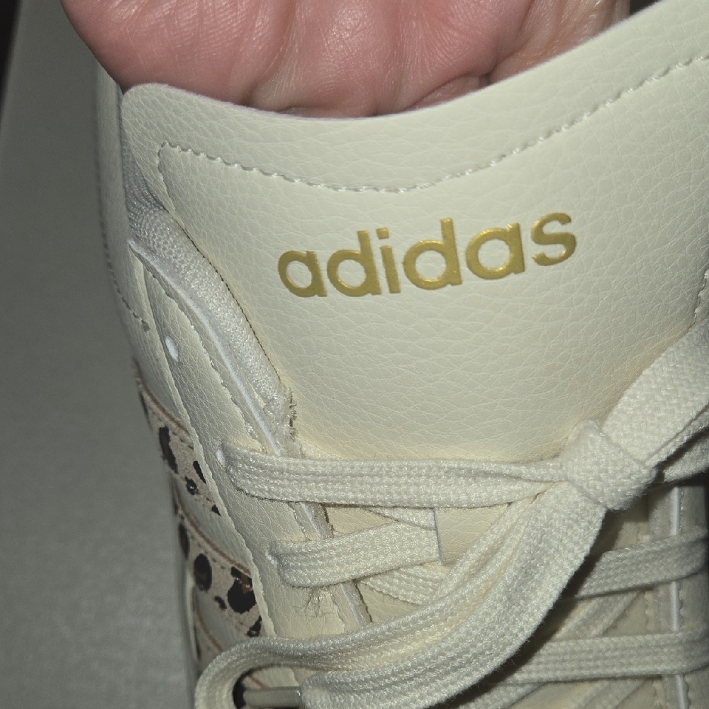 Adidas Off-White Sneakers with Animal Print Accents - Picture 8 of 9